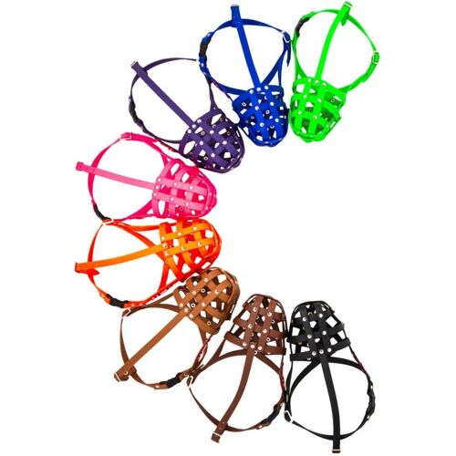 GPH Muzzleking COLORI Biothane-Maulkorb Hellbraun Pittbull 2 (35 / 8 cm)