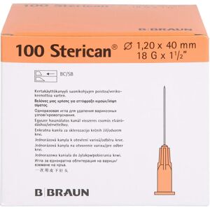 Braun Sterican Kanülen 18 Gx1 1/2 1,2x40 mm 100 St