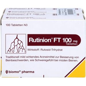 biomo pharma GmbH Rutinion Ft 100 mg Tabletten 200 St