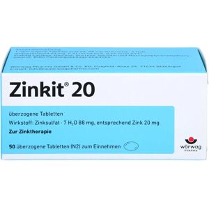 Wörwag Pharma GmbH & Co. KG Zinkit 20 überzogene Tabletten 50 St