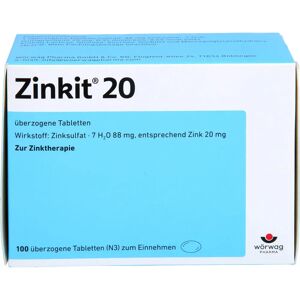 Wörwag Pharma GmbH & Co. KG Zinkit 20 überzogene Tabletten 100 St