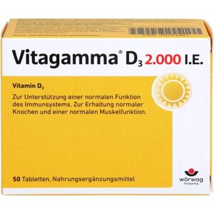 Wörwag Pharma GmbH & Co. KG Vitagamma D3 2.000 I.E. Vitamin D3 Nem Tabletten 50 St