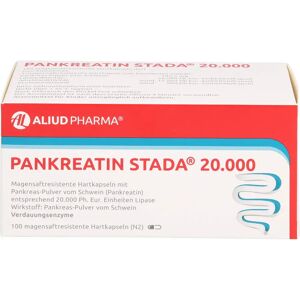 ALIUD Pharma GmbH Pankreatin Stada 20.000 magensaftres.Hartk.Aliud 100 St