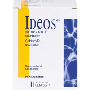 Kohlpharma GmbH Ideos 500 mg/400 I.E. Kautabletten 90 St