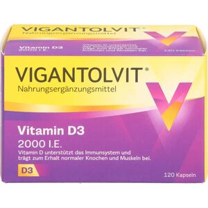 WICK Pharma - Zweigniederlassung der Procter & Gamble GmbH Vigantolvit 2000 I.E. Vitamin D3 Weichkapseln 120 St