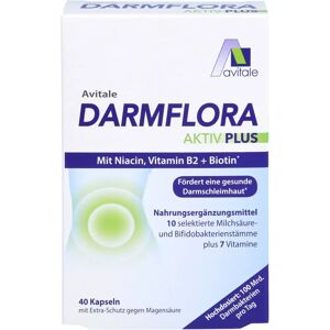 Avitale GmbH Darmflora Aktiv Plus 100 Mrd.Bakterien+7 Vitamine 40 St