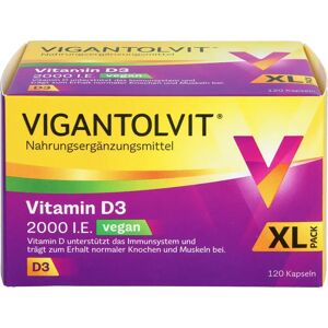 WICK Pharma - Zweigniederlassung der Procter & Gamble GmbH Vigantolvit 2000 I.E. Vitamin D3 vegan Weichkaps. 120 St