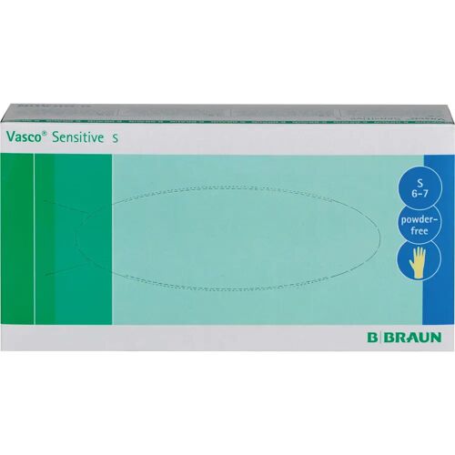 Braun Vasco sensitive Untersuchungshandschuhe Gr.S 100 St