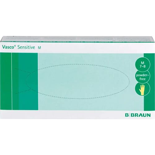 Braun Vasco sensitive Untersuchungshandschuhe Gr.M 100 St