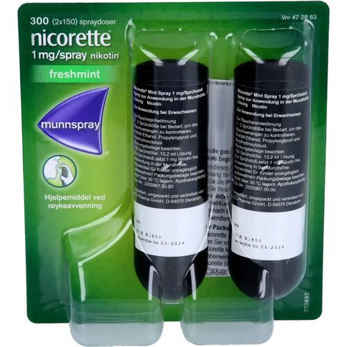 Cc Nicorette Mint Spray 1 mg/Sprühstoß 2 St