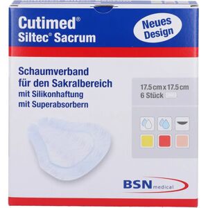 BSN medical GmbH Cutimed Siltec Sacrum 17,5x17,5 cm Kompressen 6 St