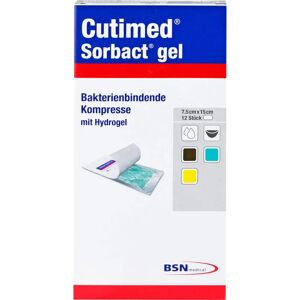 BSN medical GmbH Cutimed Sorbact Gel Kompressen 7,5x15 cm 12 St