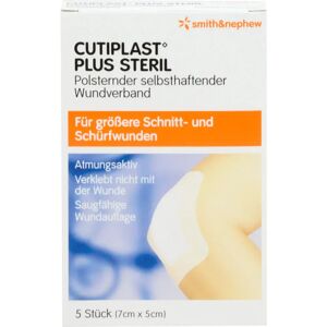 Smith & Nephew GmbH - Woundmanagement Cutiplast Plus steril 5x7 cm Verband 5 St