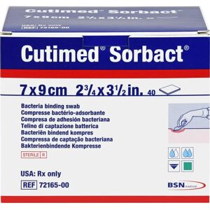 B2B Medical GmbH Cutimed Sorbact Kompressen 7x9 cm 40 St