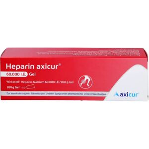 axicorp Pharma GmbH - Geschäftsbereich OTC (Axicur) Heparin Axicur 60.000 I.E. Gel 100 g