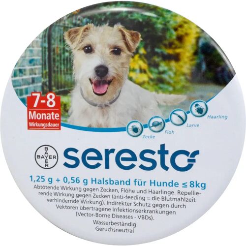 Elanco Deutschland GmbH Seresto 1,25g + 0,56g Halsband für Hunde bis 8kg 1 St