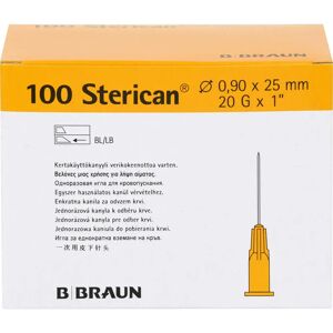 Braun Sterican Kanülen 20 Gx1 0,9x25 mm 100 St