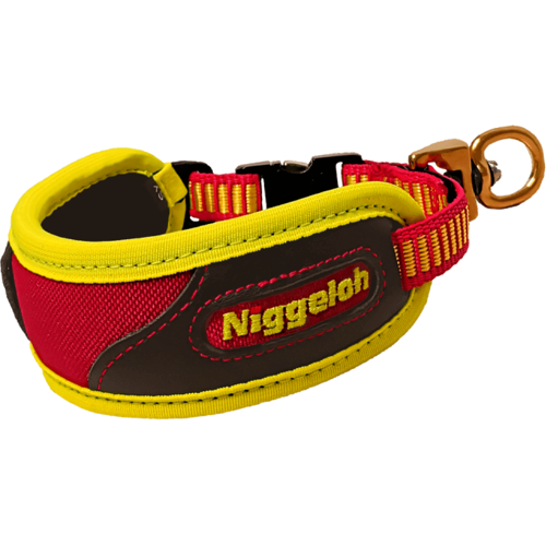 Niggeloh Schweißhalsung Trail Gelb/Rot 40-50cm