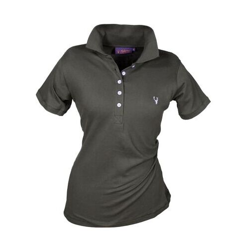 Hubertus Damen Polo Shirt olive pink XXL