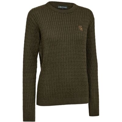 Deerhunter Damen Pullover Harrington Cable Forest Ember Melange 46 Deerhunter Damen Pullover Harrington Cable Forest Ember Melange 46