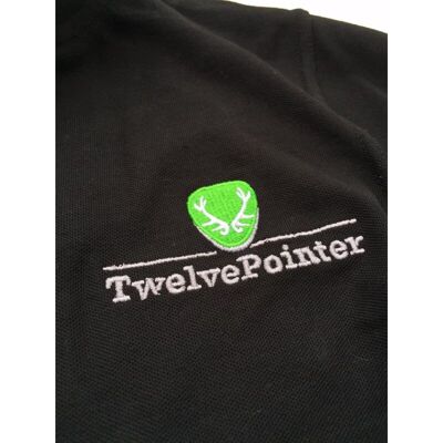Twelvepointer Damen Polo Shirt schwarz M Twelvepointer Damen Polo Shirt schwarz M