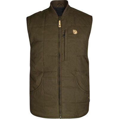 Fjällräven Herren Weste Grimsey Dark Olive L Fjällräven Herren Weste Grimsey Dark Olive L