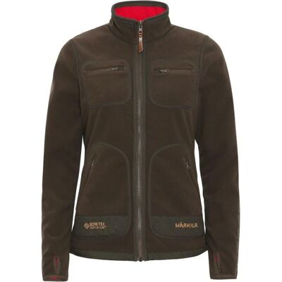 Härkila Damen Fleecejacke Kamko Brown/Red 3XL Härkila Damen Fleecejacke Kamko Brown/Red 3XL