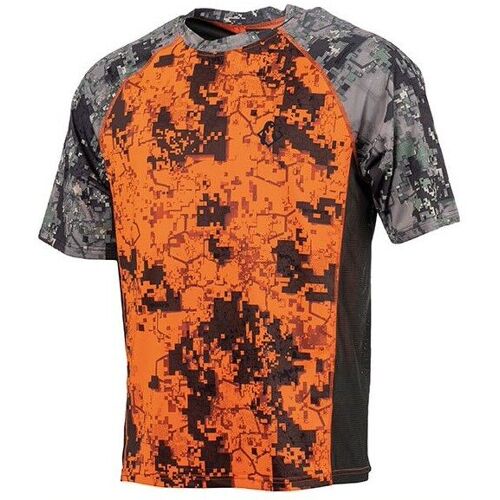 Somlys Herren Stretch T-Shirt Digital Orange M