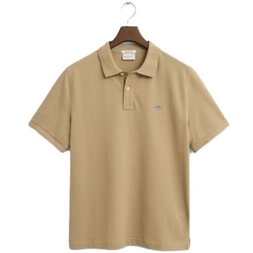 Gant Herren Piqué Poloshirt Shield Woody Beige 4XL