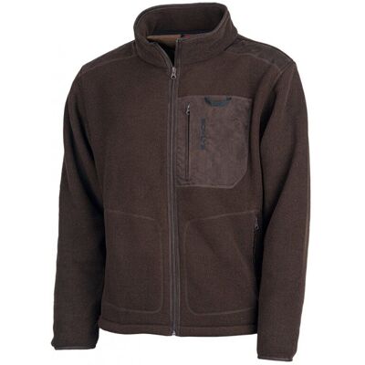 Somlys Herren Faserpelz-Fleecejacke Sherpa Grün-Braun L Somlys Herren Faserpelz-Fleecejacke Sherpa Grün-Braun L