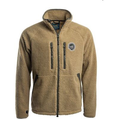 Arrak Damen & Herren Teddy Pilejacke Khaki S Arrak Damen & Herren Teddy Pilejacke Khaki S