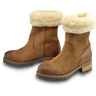 Blue Heeler Damen Chelsea Boots Miracat Sheepskin Ockerbraun 42 Blue Heeler Damen Chelsea Boots Miracat Sheepskin Ockerbraun 42
