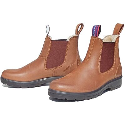 Blue Heeler Damen Chelsea Boots Brisbane mit Lammfell Cognac 41 Blue Heeler Damen Chelsea Boots Brisbane mit Lammfell Cognac 41