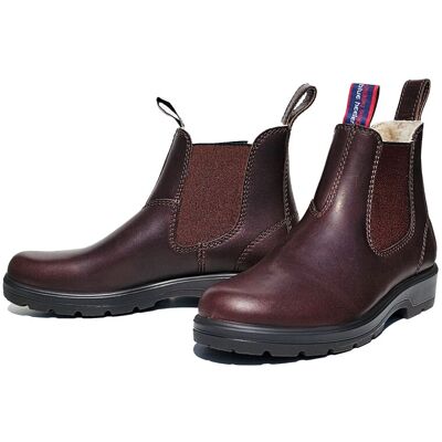 Blue Heeler Damen Chelsea Boots Brisbane mit Lammfell Dunkelbraun 46 Blue Heeler Damen Chelsea Boots Brisbane mit Lammfell Dunkelbraun 46