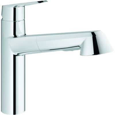 Grohe Eurodisc Cosmopolitan Einhand-Spültischarmatur, mittelhoch, Ausladung 222mm, herausziehbar, schwenkbar, 32257002 Grohe Eurodisc Cosmopolitan Einhand-Spültischarmatur, mittelhoch, Ausladung 222mm, herausziehbar, schwenkbar, 32257002