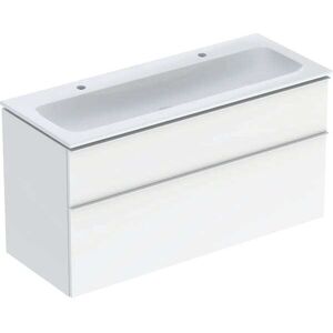Geberit iCon Wand-Waschtisch-Set - Zwei Schubladen, 120cm, Weiß Geberit iCon Wand-Waschtisch-Set - Zwei Schubladen, 120cm, Weiß