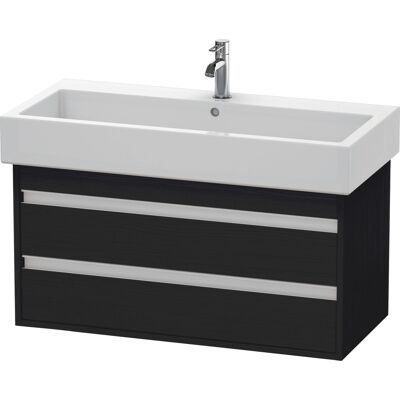 Duravit Ketho Badezimmerschrank - Eiche Schwarz Matt, 2 Schubladen, Wandhängend Duravit Ketho Badezimmerschrank - Eiche Schwarz Matt, 2 Schubladen, Wandhängend