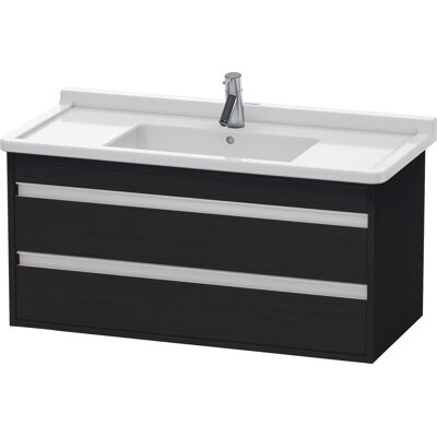 Duravit Ketho Wandhängender Waschtischunterschrank - Eiche Schwarz Duravit Ketho Wandhängender Waschtischunterschrank - Eiche Schwarz