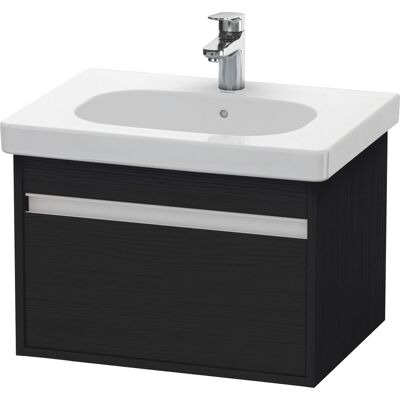 Duravit Ketho Wandhängender Waschtischunterschrank - Eiche Schwarz Matt, 1 Schublade Duravit Ketho Wandhängender Waschtischunterschrank - Eiche Schwarz Matt, 1 Schublade