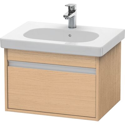 Duravit Ketho Wandhängender Waschtischunterbau - Eiche Natur Matt - 1 Schublade - Badmöbel Duravit Ketho Wandhängender Waschtischunterbau - Eiche Natur Matt - 1 Schublade - Badmöbel