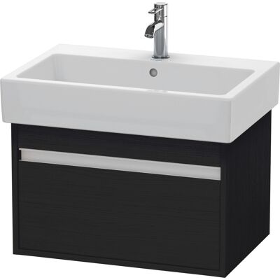 Duravit Ketho Wandhängender Waschtischunterbau - Rechteckig, 1 Auszug, Eiche Schwarz Matt Duravit Ketho Wandhängender Waschtischunterbau - Rechteckig, 1 Auszug, Eiche Schwarz Matt
