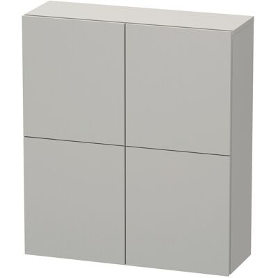 Duravit L-Cube Badschrank - Betongrau Matt - 2 Türen - 700x243x800 mm Duravit L-Cube Badschrank - Betongrau Matt - 2 Türen - 700x243x800 mm