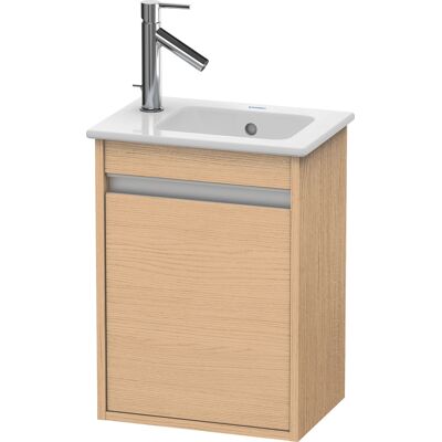 Duravit Ketho Wandhängender Waschtischunterbau - Eiche Natur - 1 Tür Duravit Ketho Wandhängender Waschtischunterbau - Eiche Natur - 1 Tür