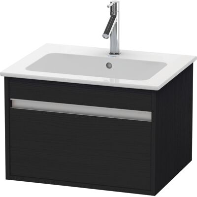 Duravit Ketho Wandhängender Waschtischunterbau - Eiche Schwarz Matt - 600x475x410 mm Duravit Ketho Wandhängender Waschtischunterbau - Eiche Schwarz Matt - 600x475x410 mm