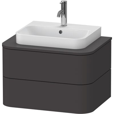Duravit Happy D.2 Plus Wandhängender Waschtischunterbau - Graphit Supermatt Duravit Happy D.2 Plus Wandhängender Waschtischunterbau - Graphit Supermatt