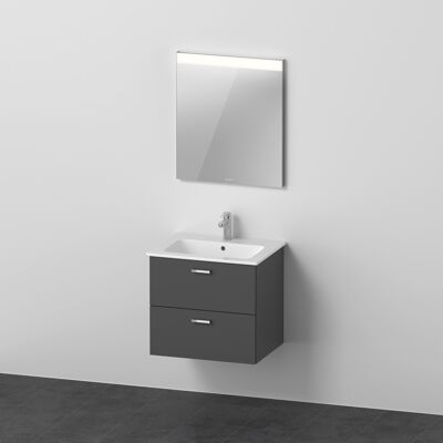 Duravit Xbase - Wandhängendes Möbel-Set mit LED-Spiegel - 600 mm Duravit Xbase - Wandhängendes Möbel-Set mit LED-Spiegel - 600 mm