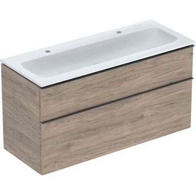 Geberit iCon Set Möbelwaschtisch mit Unterschrank, 2 Schubladen, 120x63x48 cm, weiß / KeraTect Geberit iCon Set Möbelwaschtisch mit Unterschrank, 2 Schubladen, 120x63x48 cm, weiß / KeraTect