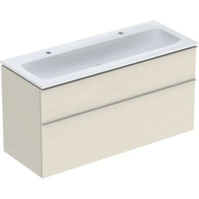 Geberit iCon Möbelset Badmöbel - 120x63x48 cm - Weiß/Sandgrau Geberit iCon Möbelset Badmöbel - 120x63x48 cm - Weiß/Sandgrau