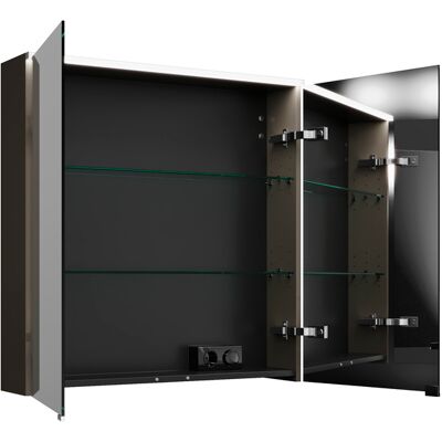 burgbad Eqio 800x800mm Spiegelschrank - Horizontal LED burgbad Eqio 800x800mm Spiegelschrank - Horizontal LED