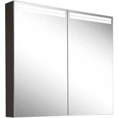 W. Schneider GmbH ARANGALINE LED Spiegelschrank - Schwarz, 80x70x12cm W. Schneider GmbH ARANGALINE LED Spiegelschrank - Schwarz, 80x70x12cm